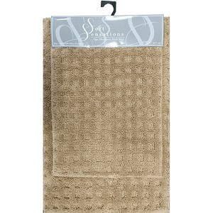 The Lakeside Collection 2-Pc. Soft Sensations Waffle Micropoly Bath Set - 1 of 1