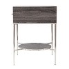 Airsurfer 18-inch Charcoal Gray Nightstand Modern Minimalist Nightstand Bedroom Storage for Bedroom Organization - 4 of 4