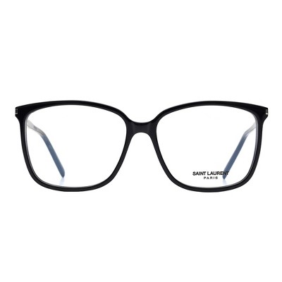 Saint Laurent SL 453 001 Womens Square Eyeglasses Black 56mm