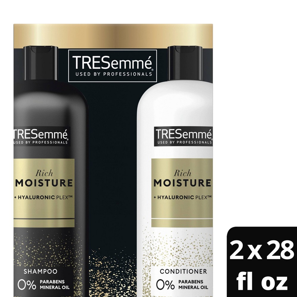 Photos - Hair Product TRESemme Rich Moisture Shampoo and Conditioner Rich Moisture 2 ct for Dry 
