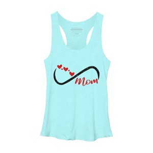Women's Design By Humans Forever Mom Hearts By Semir Racerback Tank Top - 1 of 2