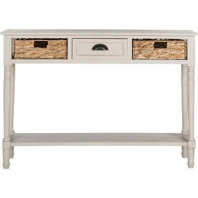 Christa Console Table With Storage - Vintage Grey - Safavieh