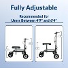 KneeRover Economy Steerable Knee Scooter Black - 3 of 4