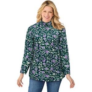 Woman Within Mockneck Long-Sleeve Tunic - 1 of 3