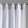 Sapphtopaz Curtains Cotton Printed Window Curtain Panel for Light Liltering and More Privacy for Bedroom, Living Room, Machine Washable - 2 of 4