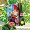 Garden Gnome Spring House Flag Birds Floral 28" x 40" Briarwood Lane - 4 of 4