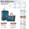 Vynxaria 24" Vintage Hardshell Luggage Set: Lightweight with Double Spinner Wheels, TSA Lock + Bags - 4 of 4