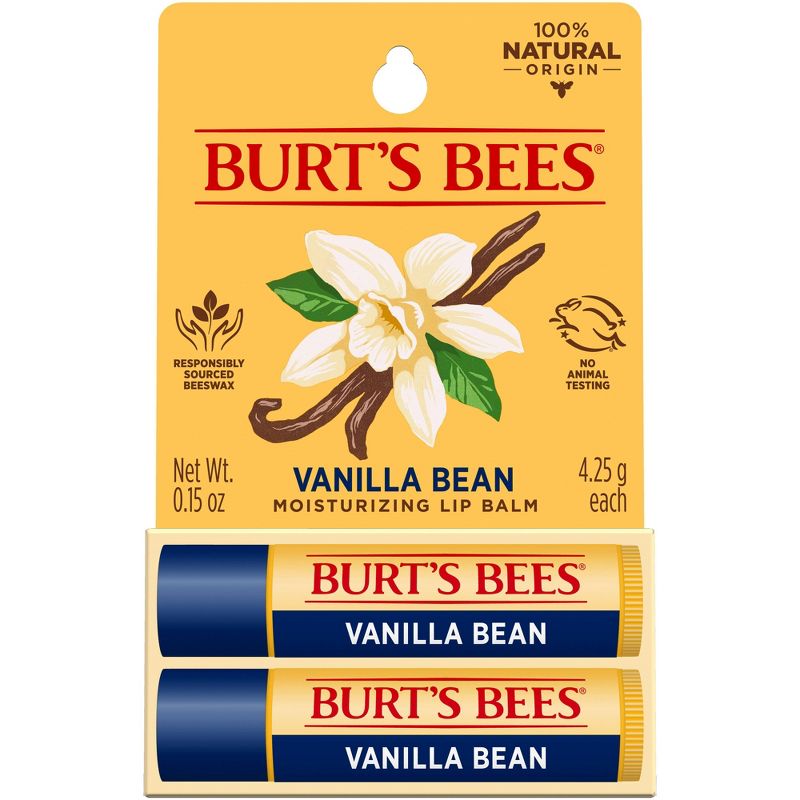 Burt&#39;s Bees Lip Balm - Vanilla Bean - 2pk/0.30oz, 5 of 13