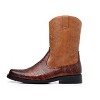Santimon Men's Croc-Embossed Leather Western Mid-calf Cowboy Boots - 3 of 4