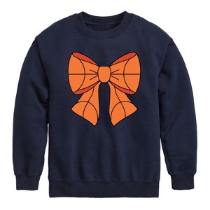 Boys' - Instant Message - Basketball Bow Graphic Long Sleeve Fleece Sweatshirt - 1 of 4