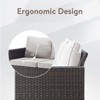 Belord 9PCS Outdoor Sectional Patio Furniture Set, All Weather Conversation with Swivel Patio Chair, Storage Box, L-Shape Sectional Sofa, Coffee Table - 4 of 4