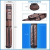GSE 2x2 Oval Billiard Pool Cue Stick Carrying Case, Holds 2 Butts and 2 Shafts Pool Cue Sticks - 2 of 4