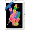 Trends International Jason Naylor - Peace Sign Hand Framed Wall Poster Prints - 3 of 4