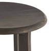 Set of 2 Ruthie Acacia Barstools Dark Gray - Christopher Knight Home: 30" Fixed Height, Backless Design - 4 of 4
