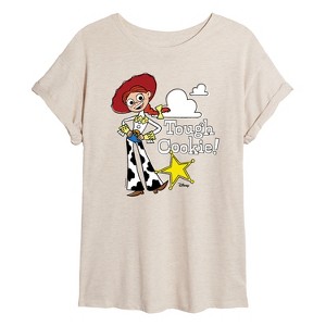 Women's - Toy Story - Jessie Tough Cookie Oversized Graphic T-Shirt - 1 of 4