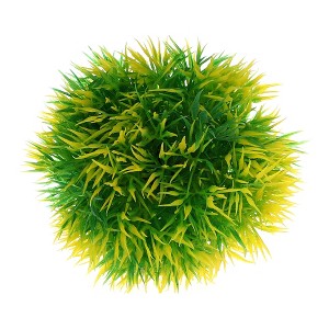 Unique Bargains Artificial Grass Ball for Fish Tank Landscape Decoration 3.35x3.74 Inch 1 Pcs - 1 of 4