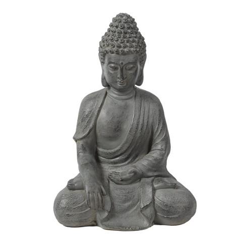 Oriental Tealight Buddha Statue | Reconstituted Stone Concrete Garden  Ornament