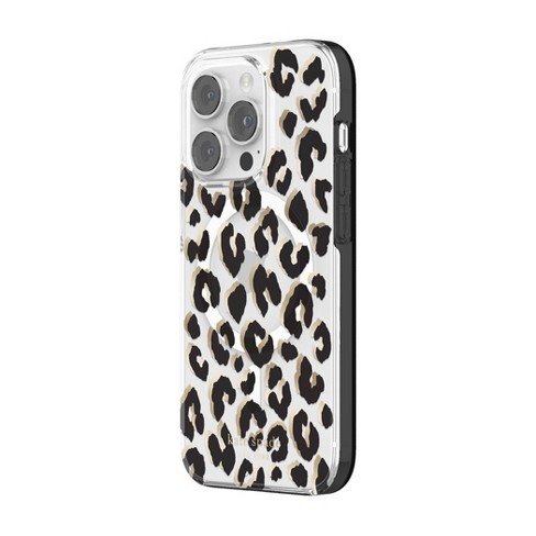 Kate Spade - New York Protective Hardshell MagSafe Case for Apple iPhone 14 Pro - City Leopard Black