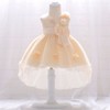 MyKids-USA Baby Girl Full Moon Christening Trailing Tutu Formal Dress - 4 of 4