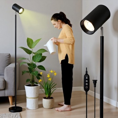 Fortune Candy 20W Standing Plant Grow Light, Full Spectrum Indoor Standing Lamp with COB Bulb for Houseplants