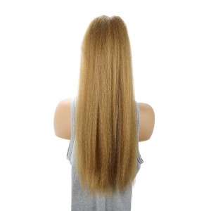 Unique Bargains Women's Fluffy Afro Long Hair Hair Extensions High Temperature Fiber 22IN 1 Pc - 1 of 4