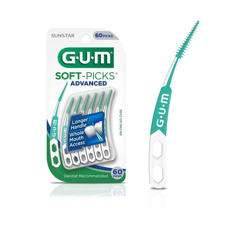 GUM Soft-Picks Advanced Interdental Flexible picks - 60ct, 1 of 8