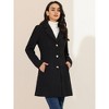 INSPIRE CHIC Women's Single Breasted Notched Lapel Long Winter Coats - 2 of 4