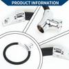 Unique Bargains Bicycle Lock Portable Ring Cable Anti-Theft Bike Lock Mini Ring Lock Black 16.54" - 2 of 4
