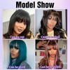 Jessie's Wig 22 Inch Straight Layered Wig 13x5 Pre Cut Lace Black Color Wig With Bangs 1 Pcs/Pack - 4 of 4
