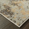 Oriental Weavers Evolution 8025B Grey/ Gold Indoor Area Rug - 2'3" x 8' - 2 of 4