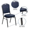 Emma and Oliver 4 Pack Crown Back Stacking Banquet Chair - 4 of 4