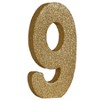 Beistle 3-D Glittered  9  Centerpiece, 8" x 4" x 1", (2/Pkg) Gold - 4 of 4
