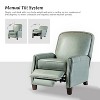 Deborah Modern Wooden Upholstery Modern Genuine Leather Recliner with Nailhead Trim for Living Room and Bedroom| ART OF LIVING DESIGNS - 4 of 4
