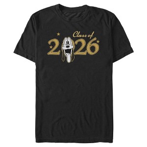 Mens Mickey & Friends Pluto Class of 2026 Stars T Shirt - Black