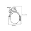 Unique Bargains DIY Crafts Earrings Necklace Bracelet Making Alloy Open Back Sakura Bezel Pendants 10 Pcs - 2 of 4