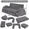 11Pcs Modular Kids Couch for Toddler Creative Play, Kids Convertible Sofa Foam Couch Playset for Playroom - 2 of 4