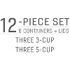 12-PC EasyFindLids Press & Lock Leak-Proof Food Storage & Meal Prep Set - 3 of 4