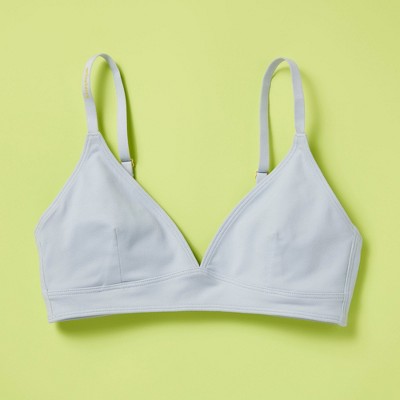 Yellowberry Girls' Triangle Full-coverage Bra With Convertible Straps - X  Small, Pale Pink Bubble : Target