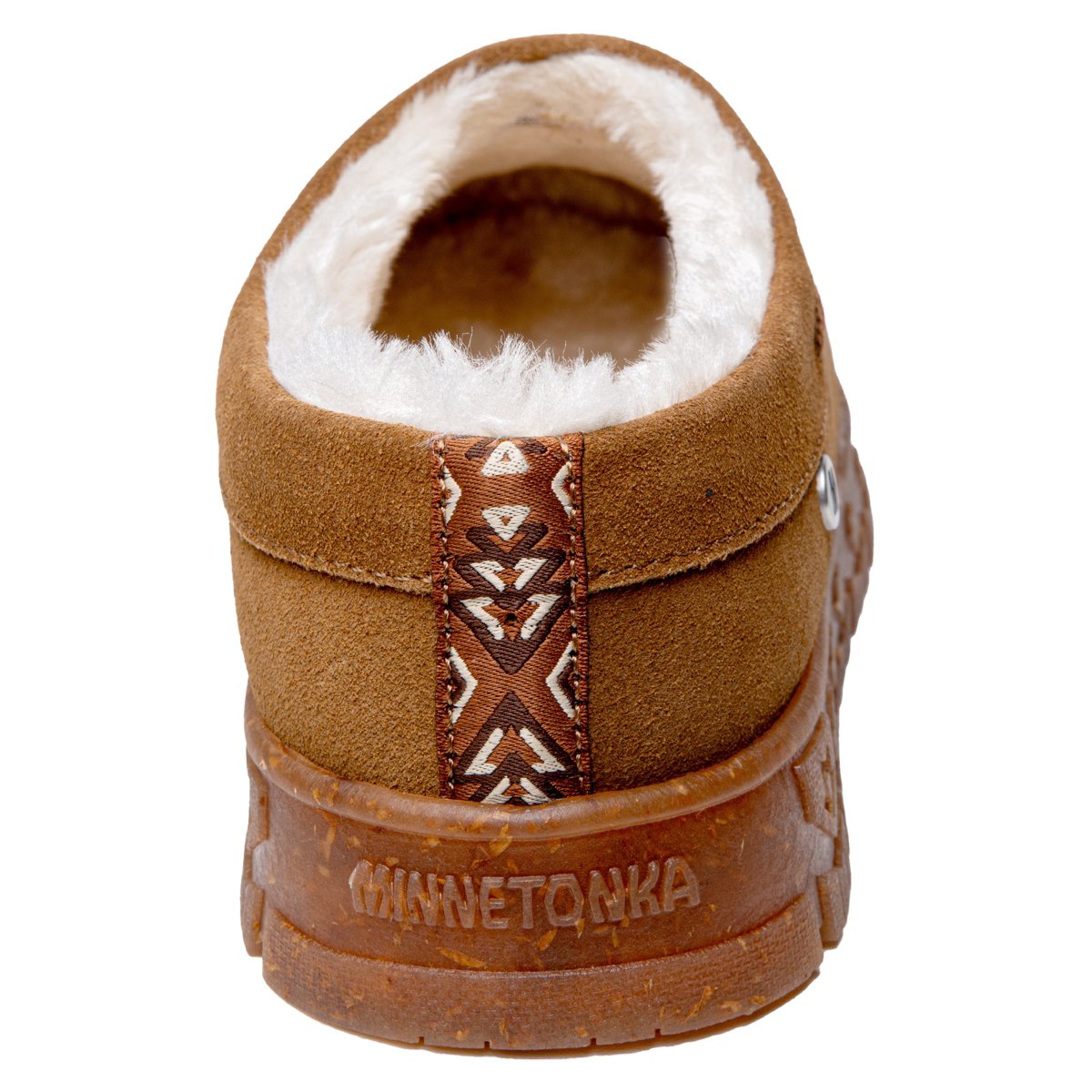 Женские сабо Minnetonka Women's Neva Suede Slip-on Clog Slippers 61101, Tan - 7 — фото 4