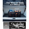 Itopfox Foldable Car Trunk Organizer with 2 Compartments & 6 Mesh Pockets, Sturdy SUV & Sedan Storage for Tools, Groceries, Sports Gear, Black - 4 of 4