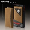 Wrangler Slim Wallet Front Pocket Genuine Leather RFID Blocking, Silver Concho - 4 of 4