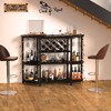 Aheaplus 47.24" Storage Wine Bottle & Glass Rack - 2 of 4