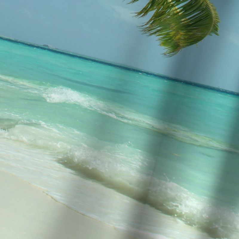 Americanflat Maldives Beach Travel Holiday by Wonderful Dream Blackout Rod Pocket Single Curtain Panel 50x84, 2 of 3
