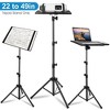 Moclever"Portable Tripod Stand with Adjustable Height & Tilt for Laptop, Projector, DJ Equipment, & More"Black - 2 of 4
