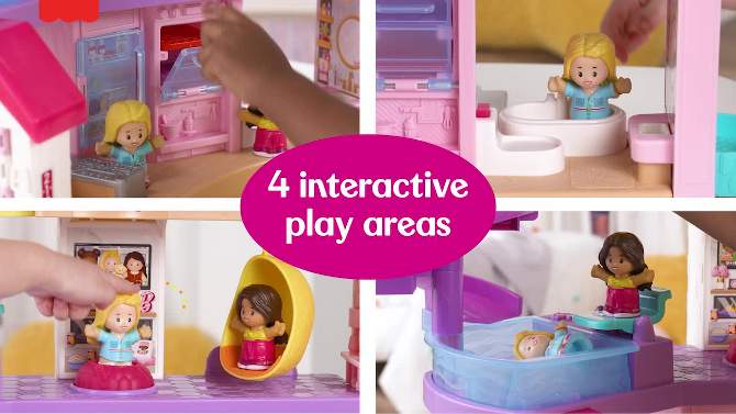 Fisher-Price Little People Barbie Little Dreamhouse Interactive Playset, 2 of 14, play video