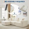 homfan 108" Modular Sectional Sofa - L Shaped Boneless Cloud Couch with 67.5" Chaise, Reversible L/R Facing, No Assembly Required - 4 of 4