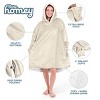 The Bare Homey - Adult Wearable Blanket - Fleece Side Pockets - 3 of 4