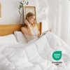 Queen Size Duvet Insert Quilted Down Alternative Bedding Comforter Ivory - Bedsure - 2 of 4