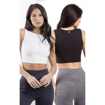 Yogalicious Nude Tech Contouring Cropped Bra Top : : Clothing,  Shoes & Accessories