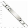 Black Bow Jewelry Men's 10mm Sterling Silver Engravable Figaro Link I.D. Bracelet - 3 of 4
